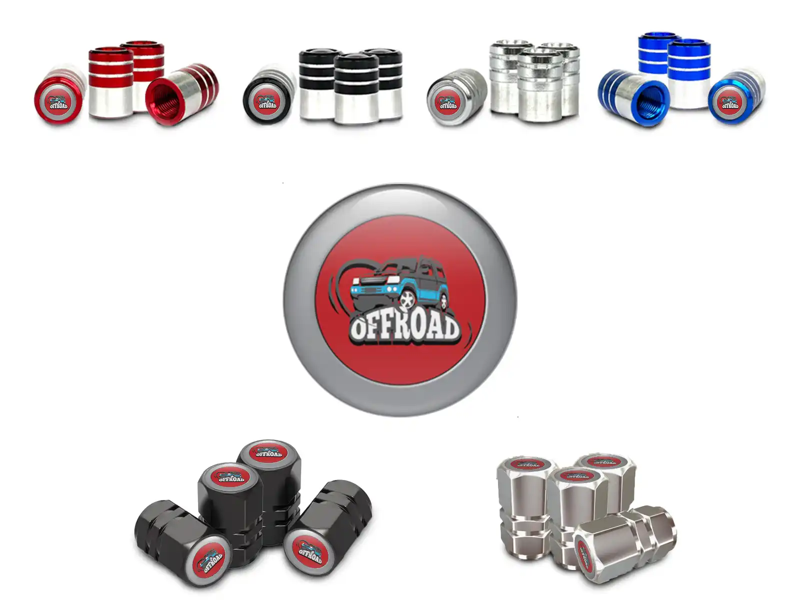 Tyres Valve Caps for SUV Tuning Edition